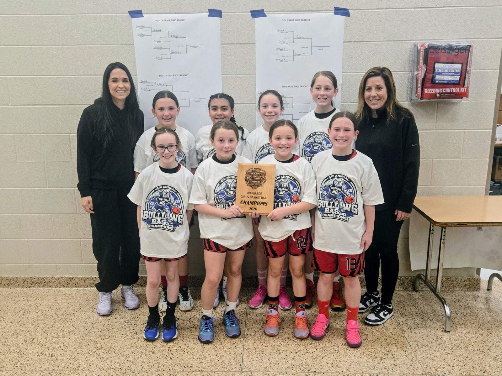 Lady 4th Grade Wolfpack – 2026 Bulldawg Bash Champs!